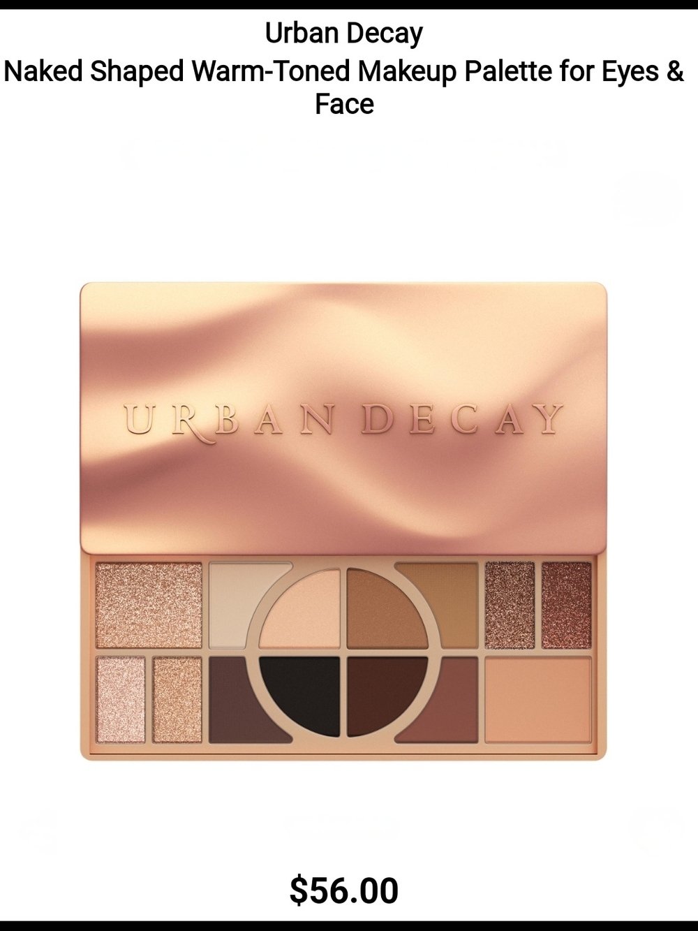 Urban Decay Warm-Toned Eyeshadow & Face Palette
